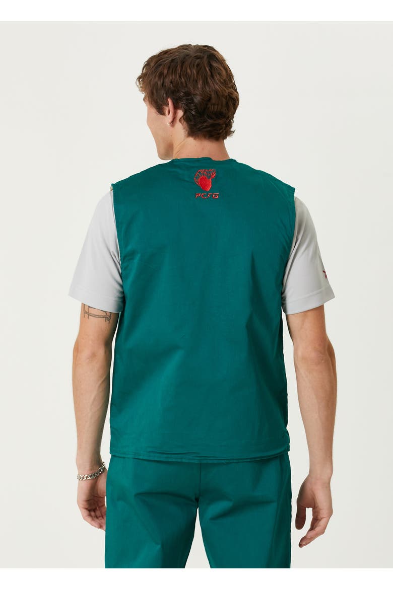 Cotton Woven Track Vest, Alternate, color, Leopard