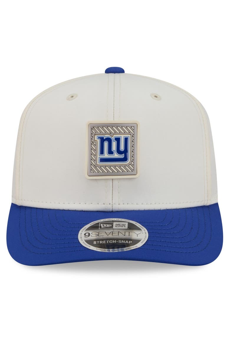 Men's New Era  Cream/Royal New York Giants 2026 NFL Training Camp 9SEVENTY Adjustable Hat, Alternate, color, Cream