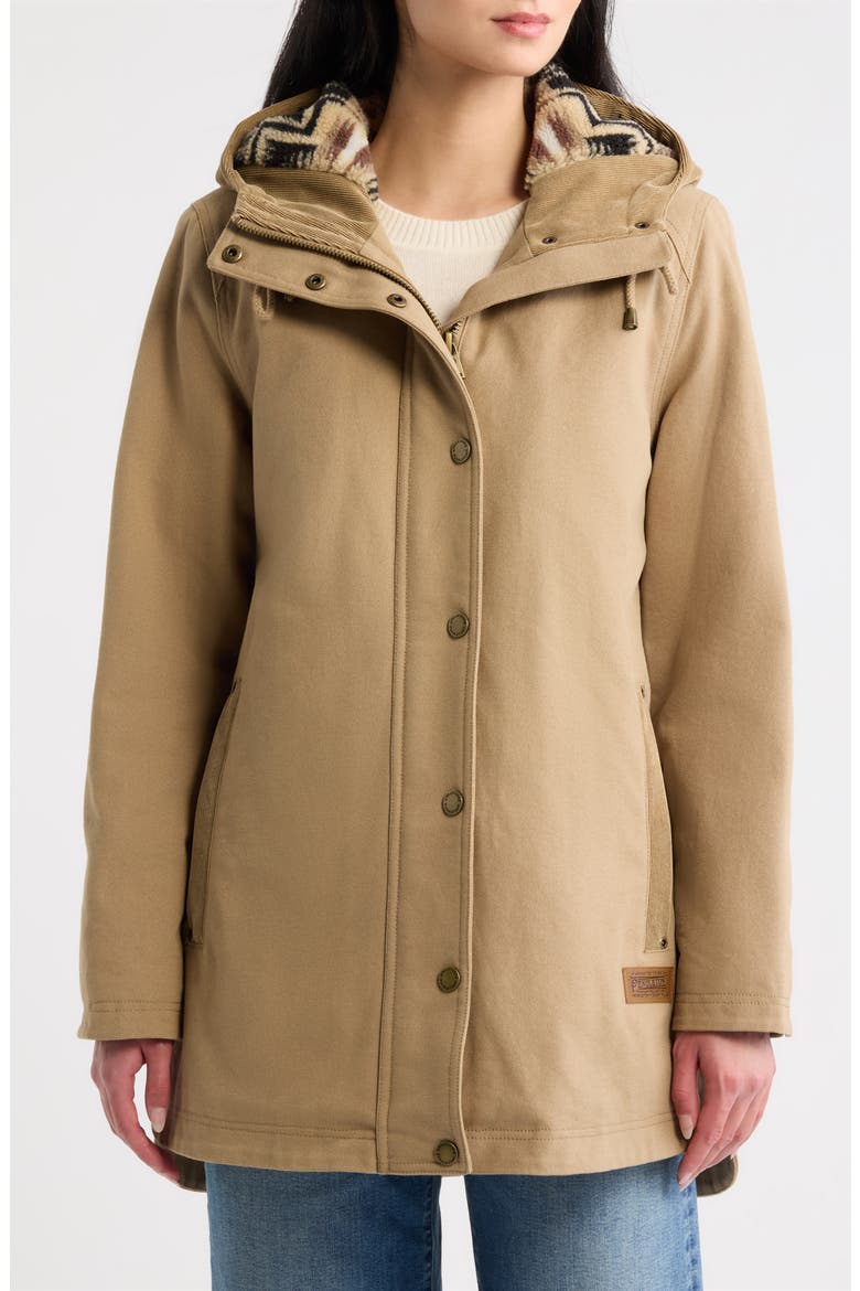 Cedar Creek Canvas Parka, Alternate, color, OLD OAK