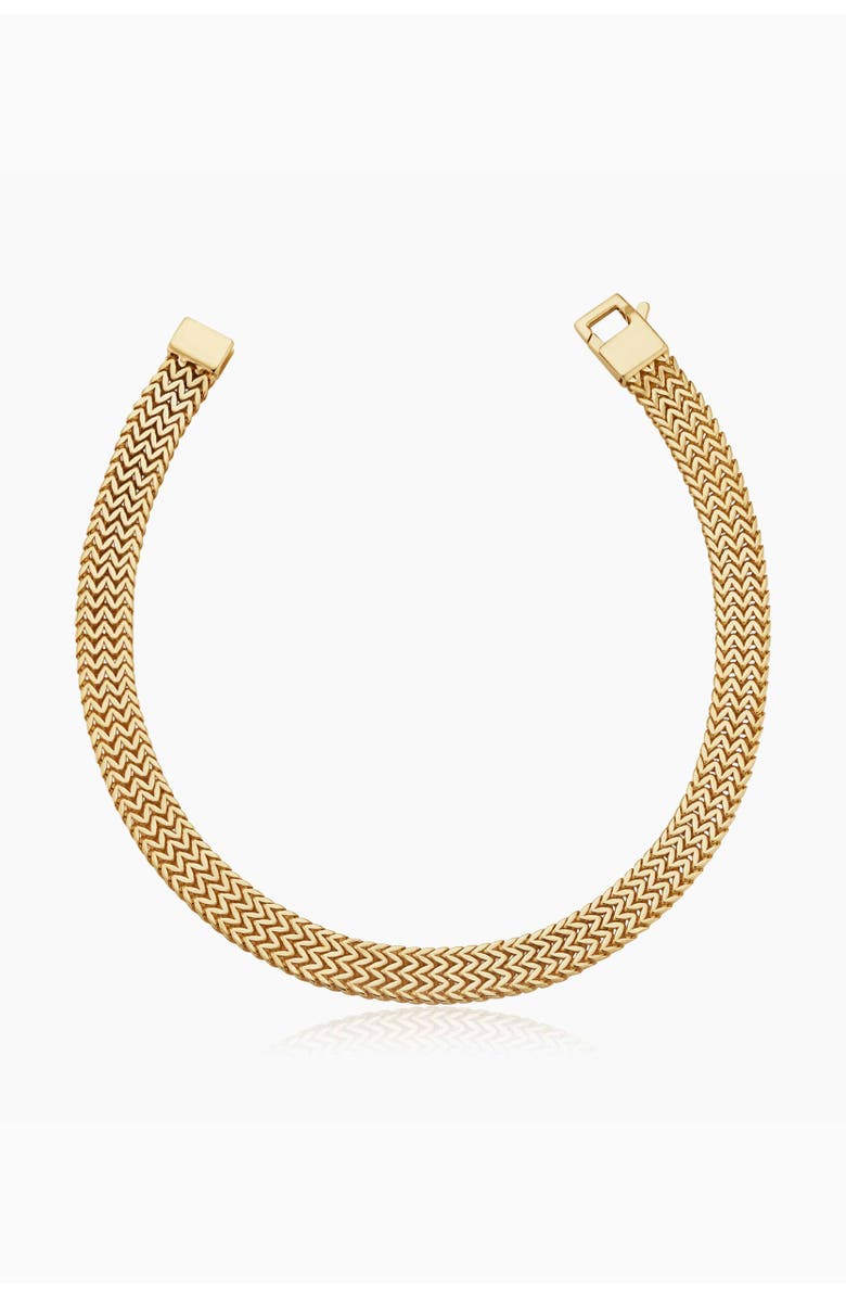 Oradina 14K Gold Chevron Bracelet, Main, color, Yellow Gold