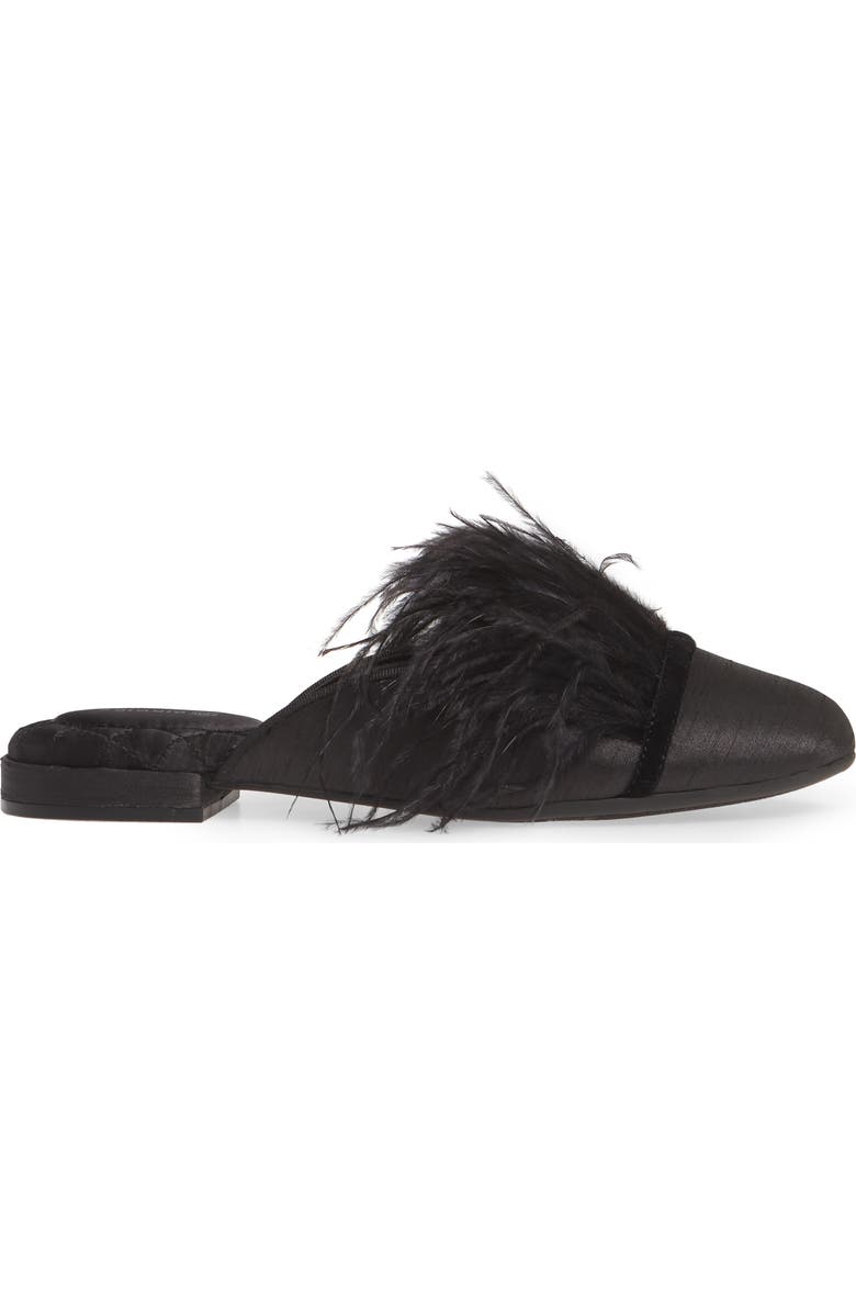 Birdies The Lovebird Feather Trim Mule, Alternate, color,