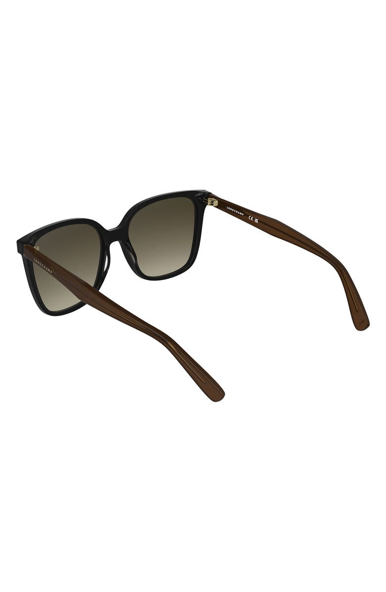 Longchamp Le Pliage 55mm Gradient Modified Rectangular Sunglasses, Alternate, color,