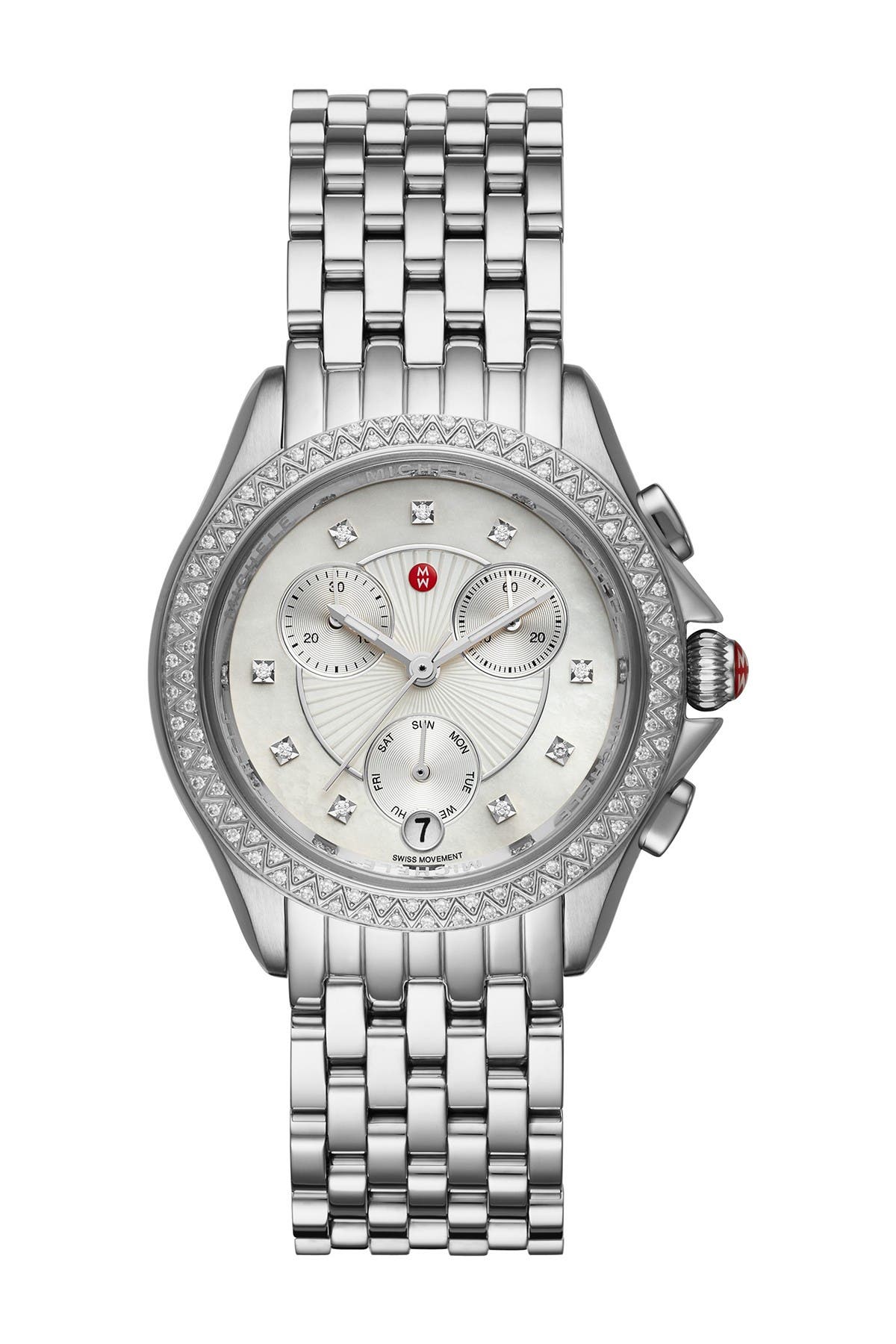MICHELE Women's Belmore Diamond Accent Bracelet Watch, 37mm - 0.38 ctw