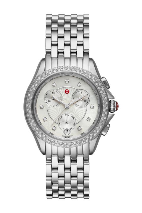 Women's Belmore Diamond Accent Bracelet Watch, 37mm - 0.38 ctw