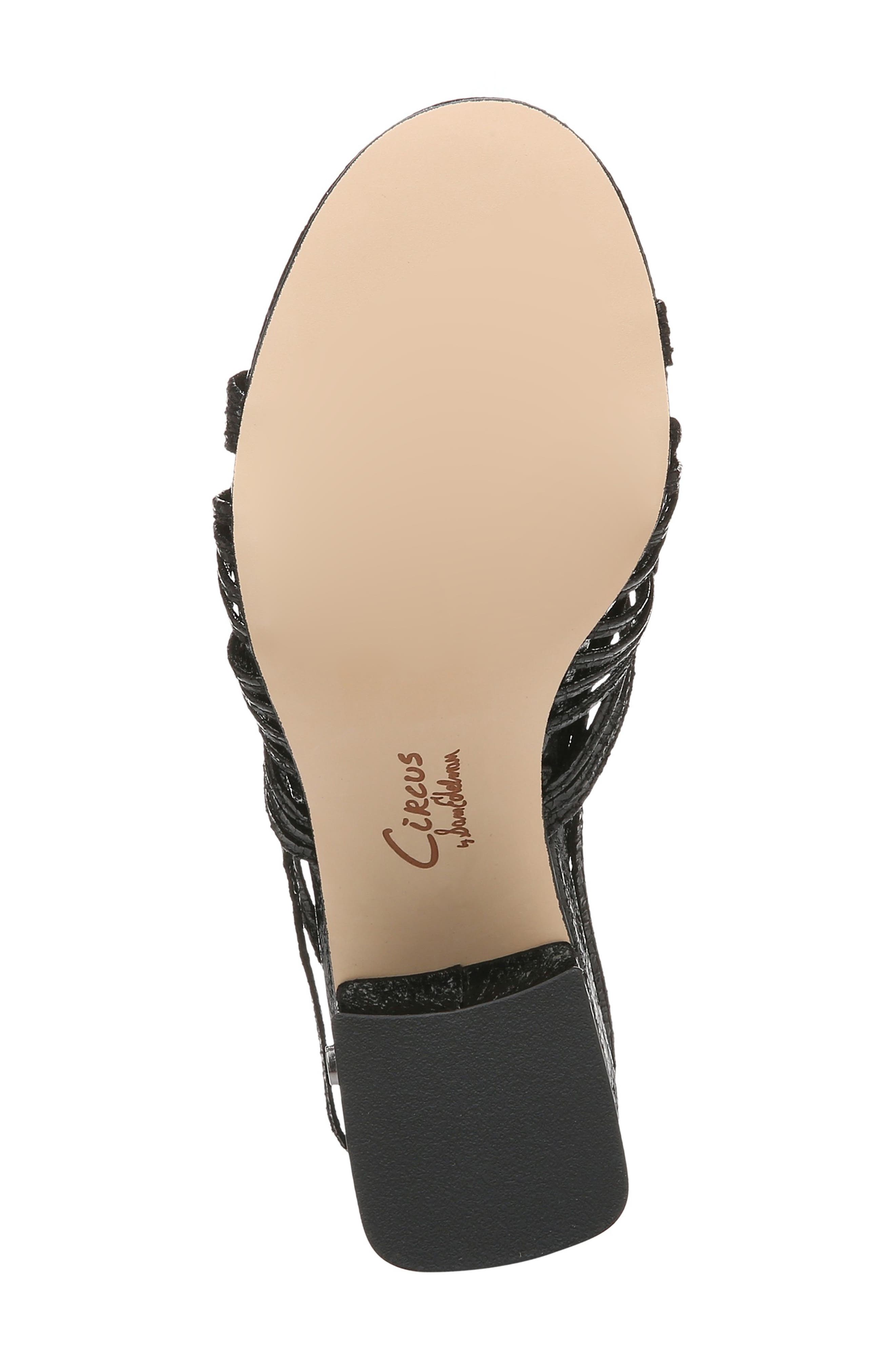Oriana Ankle Wrap Sandal, Alternate, color, BLACK