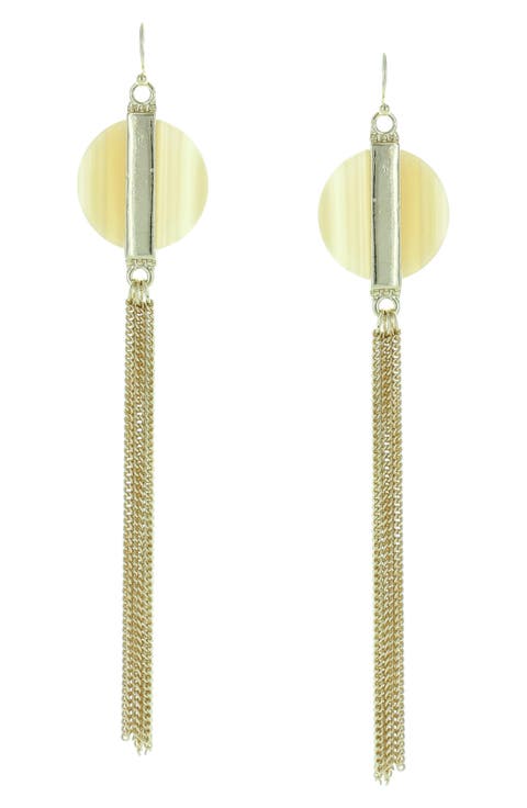 Gold-Plated Tula Tassel Drop Earrings