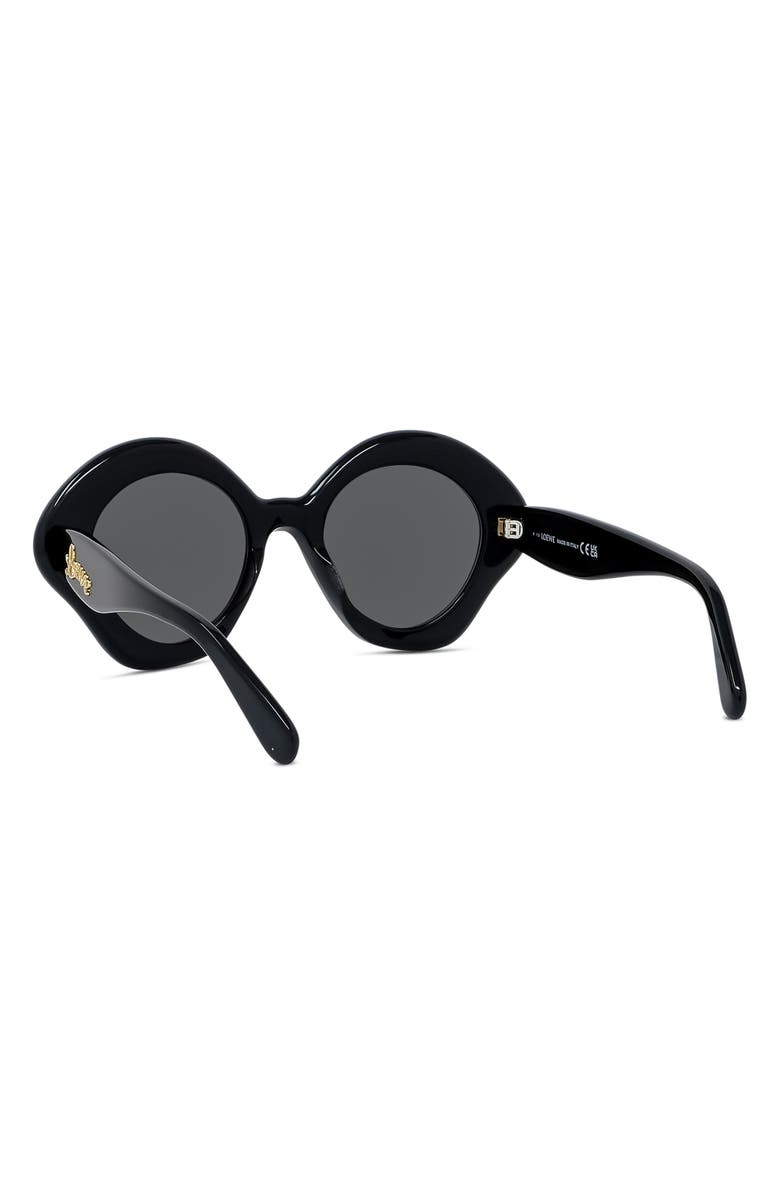 Loewe Curvy 49mm Small Geometric Sunglasses, Alternate, color,