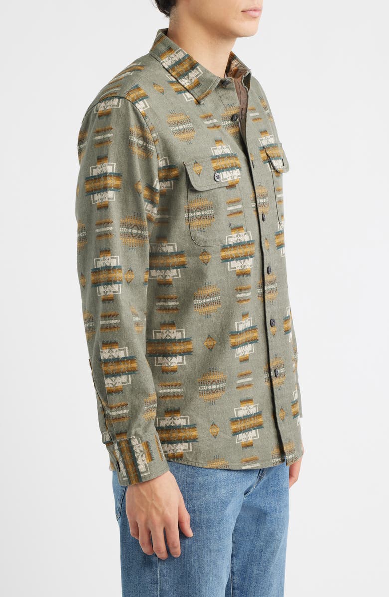 Pendleton Tanner Twill Button-Up Shirt, Alternate, color, Chief Joseph Stone