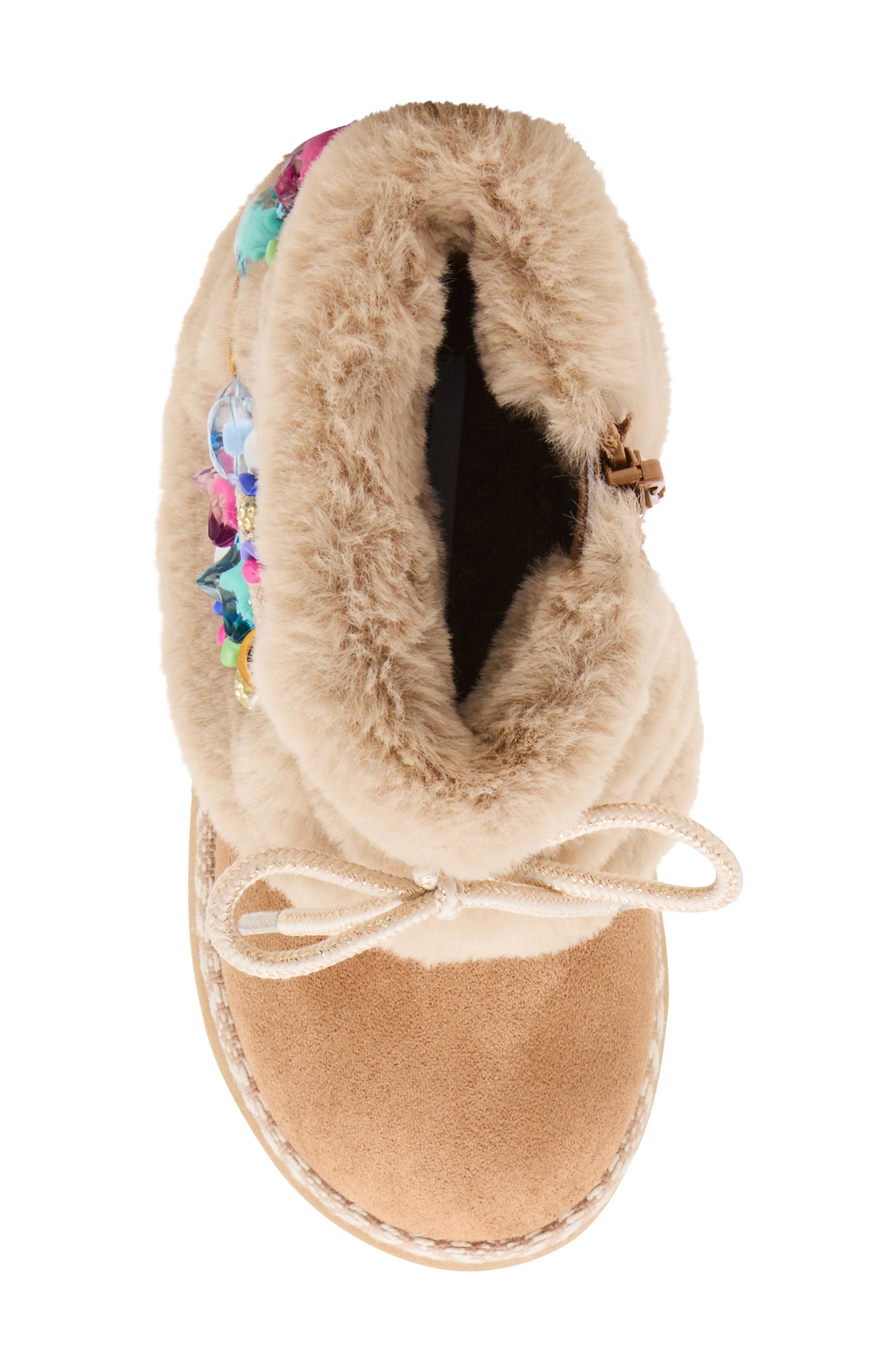 Kids' Tstarly Faux Fur Boot, Alternate, color, TAN