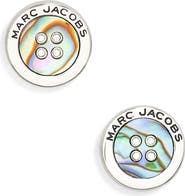 Marc Jacobs The Button Crystal Embellished Stud Earrings