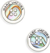 Marc Jacobs The Button Crystal Embellished Stud Earrings