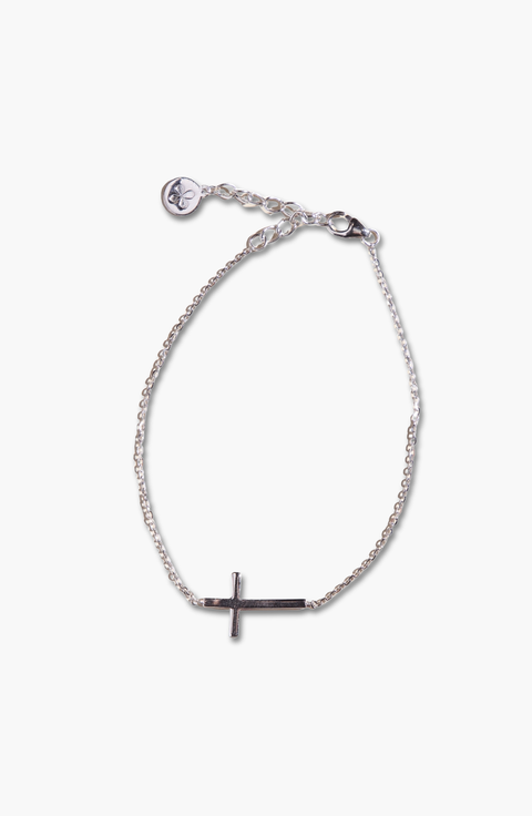 Waterproof Sideways Cross Bracelet