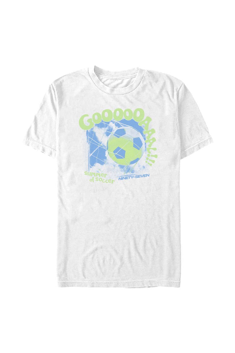 Men's Lost Gods Summer of Soccer and Goals  Graphic T-Shirt, Main, color, White