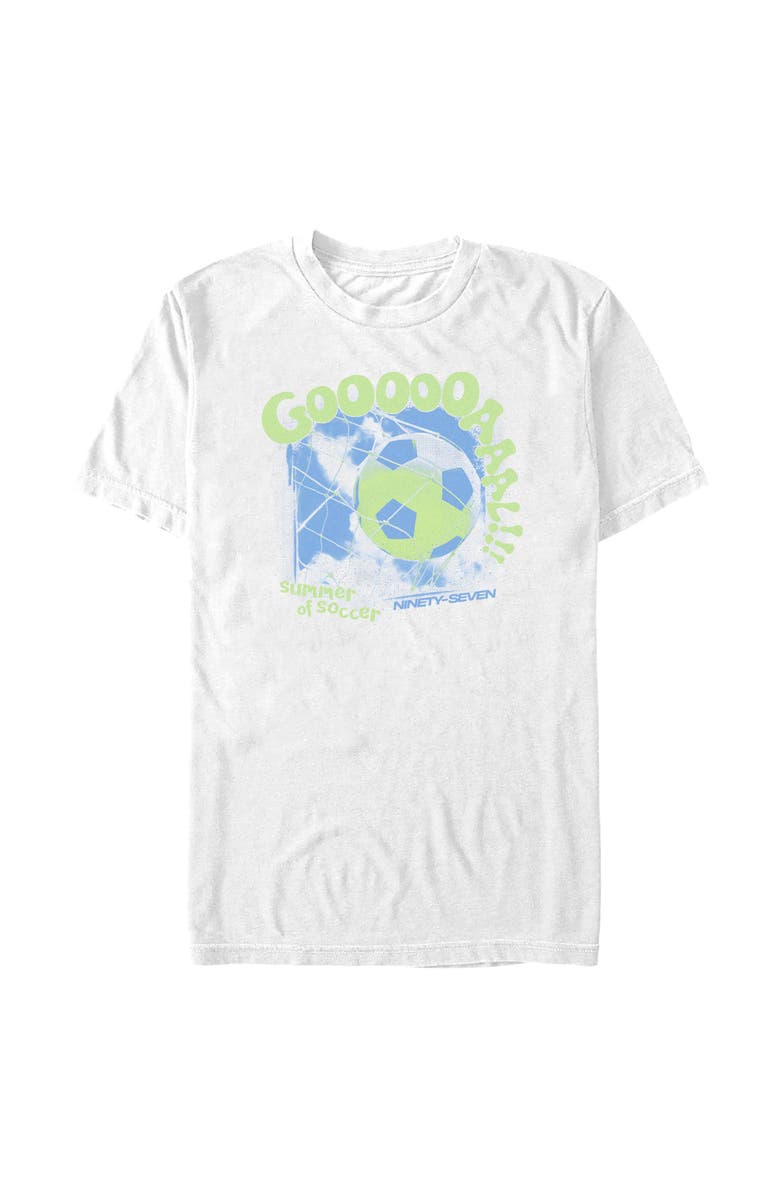 Lost Gods Men's Lost Gods Summer of Soccer and Goals Graphic T-Shirt, Main, color, White