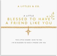 A Littles & Co A Little 'Blessed To Have A Friend Like You' Bracelet in Gold-Tone Plating