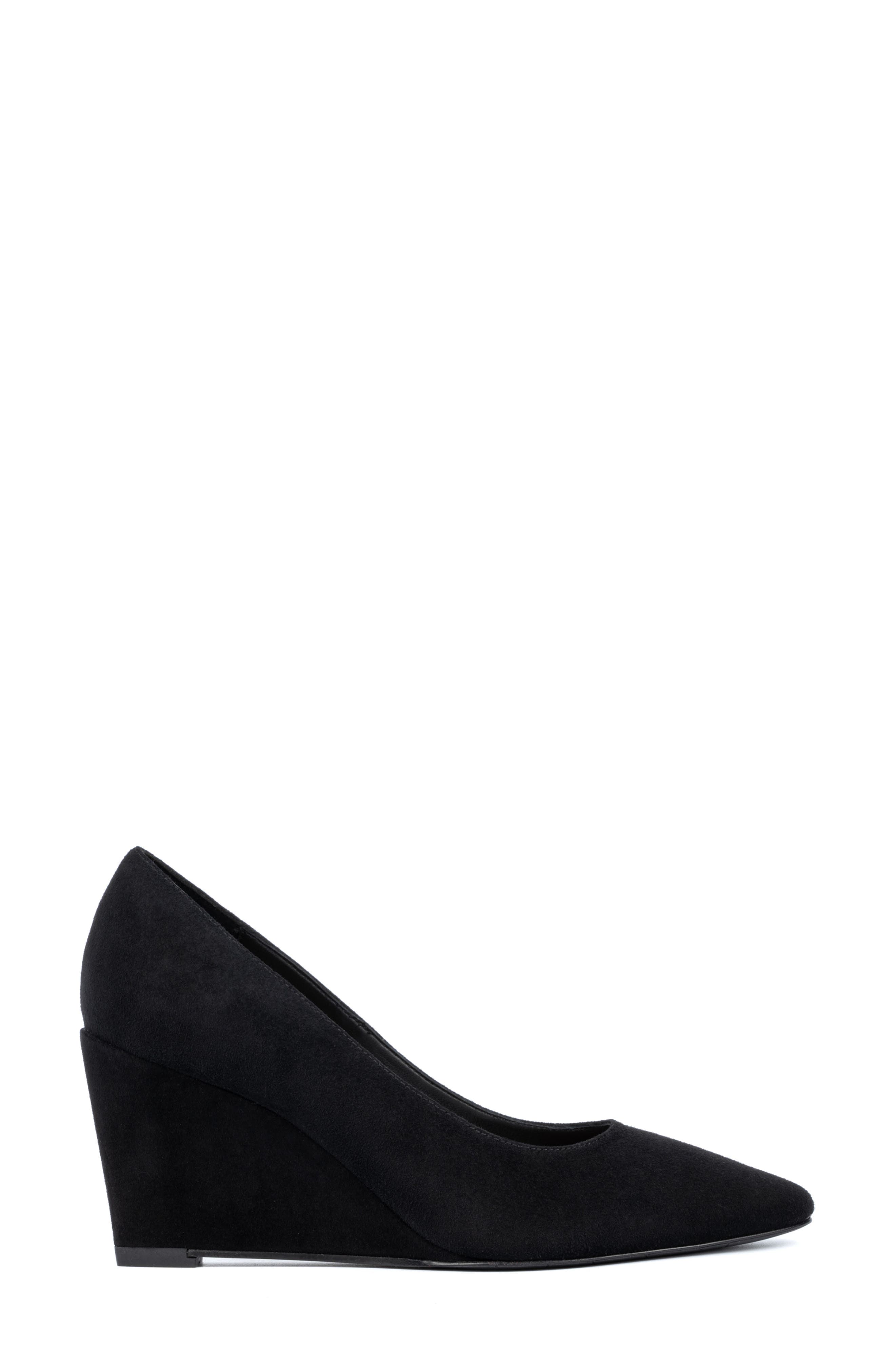 Aquatalia Posie Water Repellent Pointed Toe Wedge Pump, Alternate, color, 