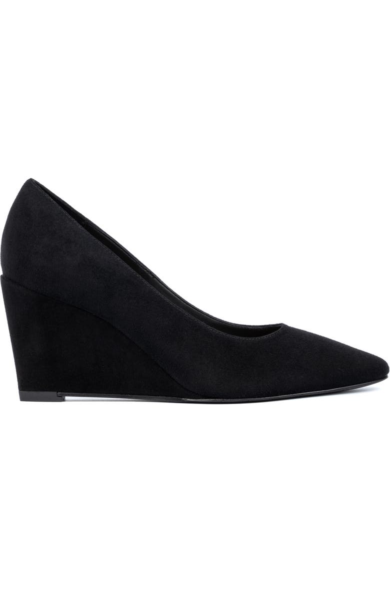 Aquatalia Posie Water Repellent Pointed Toe Wedge Pump, Alternate, color,