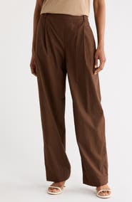 Vince Pleated Pull-On Pants