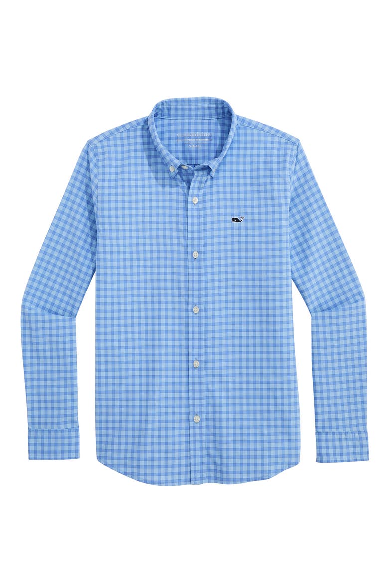 Kids' Lemon Shark Featherweight Performance Button Down Shirt, Main, color, K047 JAKE