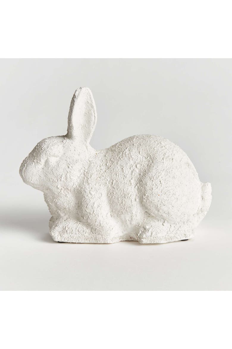 Weathered Garden Rabbit Large, Alternate, color, White