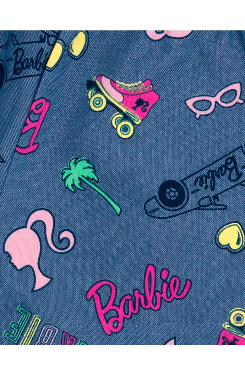 Barbie T-Shirt & Chambray Shorts Set, Alternate, color, Pink