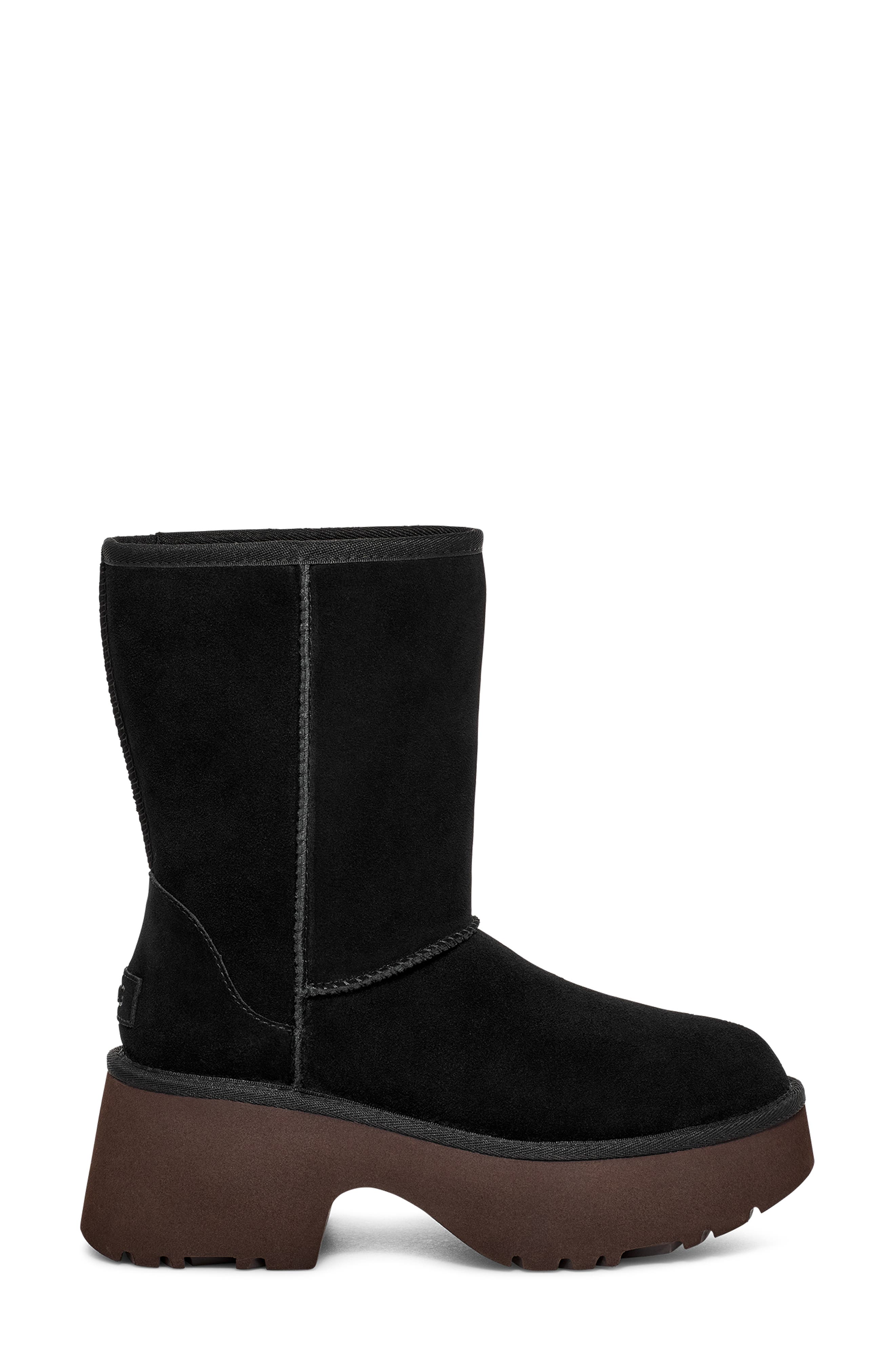 UGG<sup>®</sup> Classic New Heights Short Boot, Alternate, color, Black