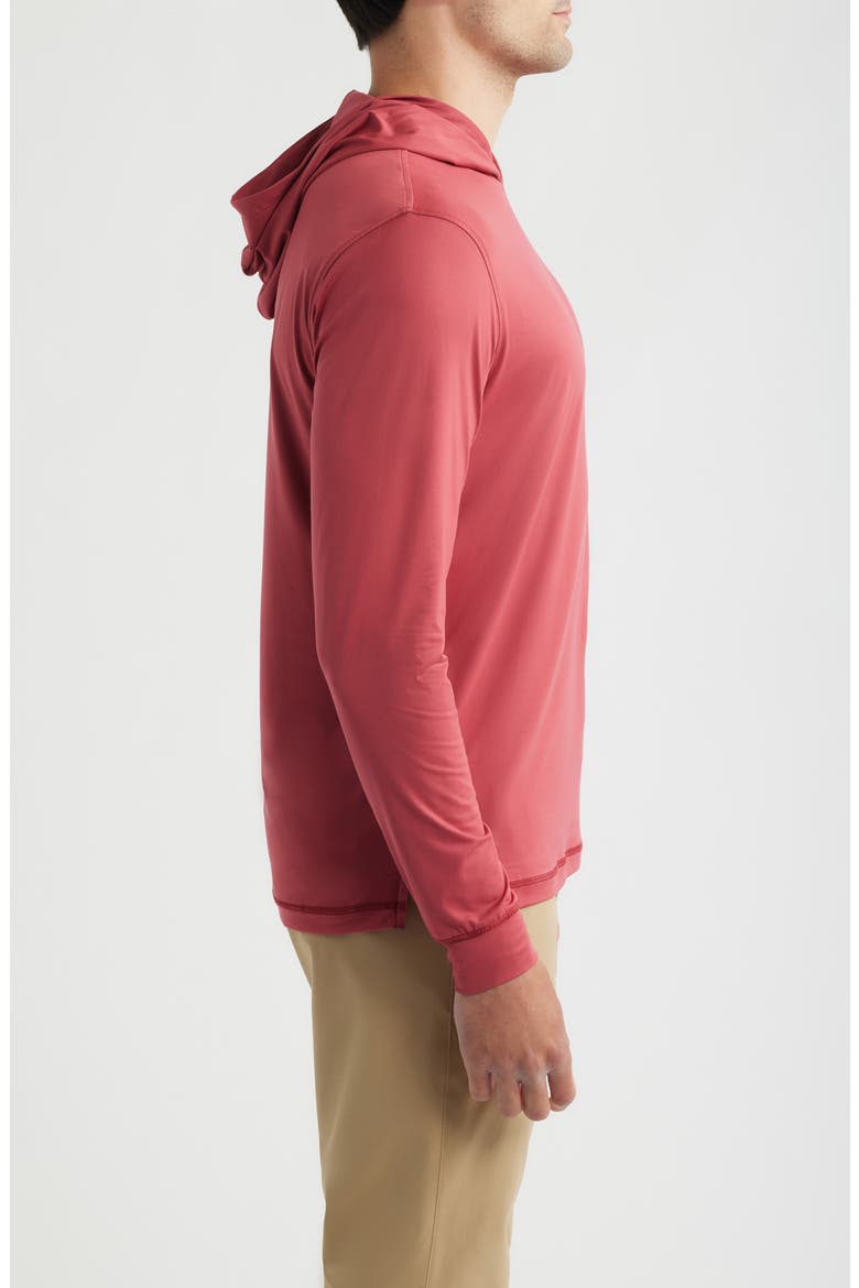 Talon PREP-FORMANCE Long Sleeve Hooded T-Shirt, Alternate, color, RACING RED