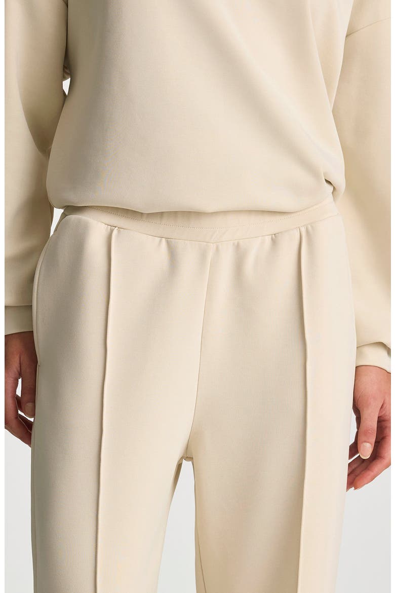 Front Seam Knit Sweatpants, Alternate, color, BONE WHITE