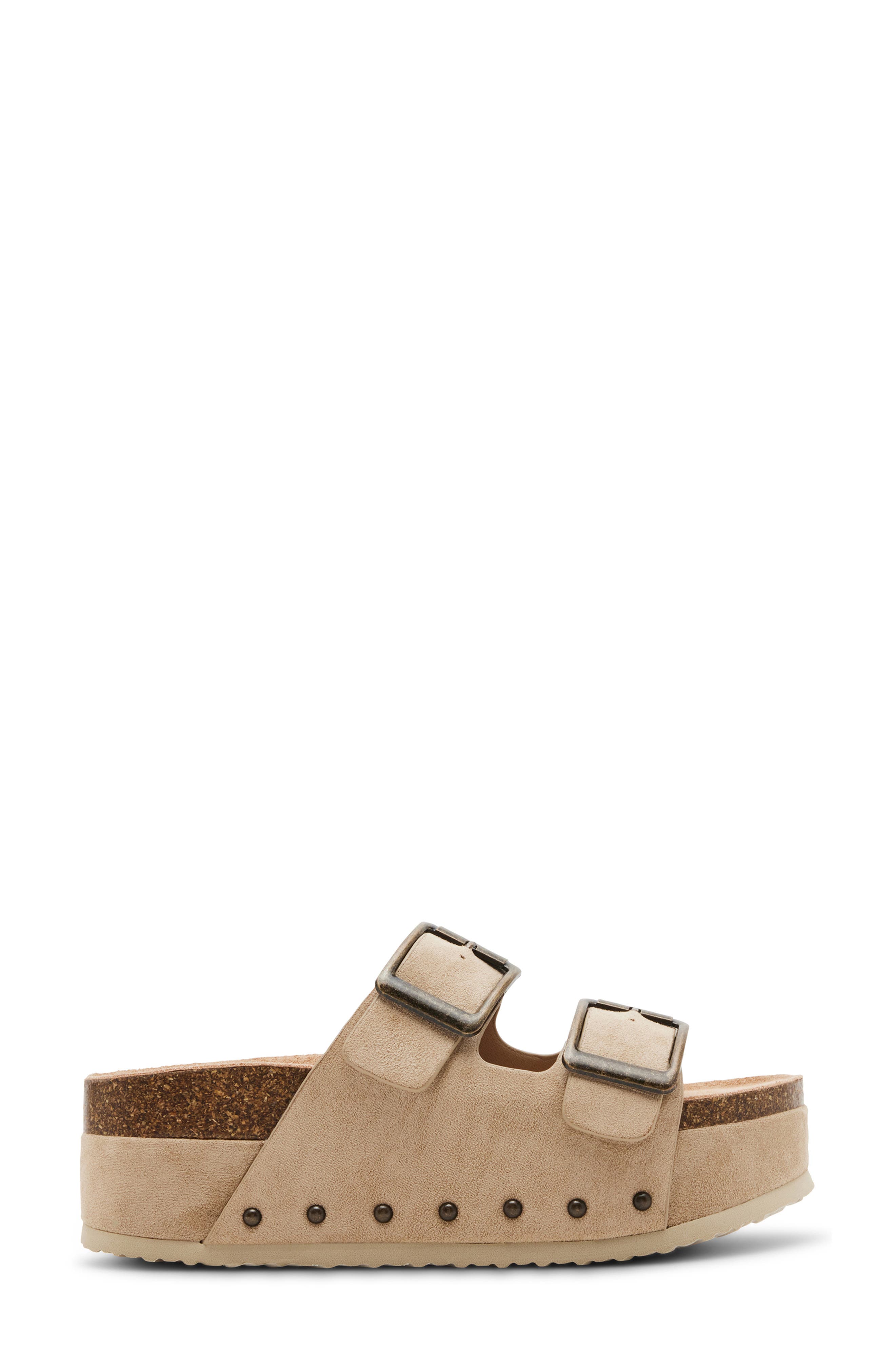 Madden Girl Babess Slide Sandal, Alternate, color, Taupe Fab