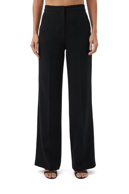 Trina Turk Sadie Wide Leg Suiting Pant In Black