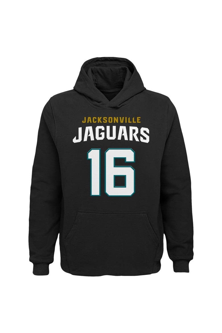 Youth Trevor Lawrence Black Jacksonville Jaguars Mainliner Player Name & Number Pullover Hoodie, Alternate, color, Black