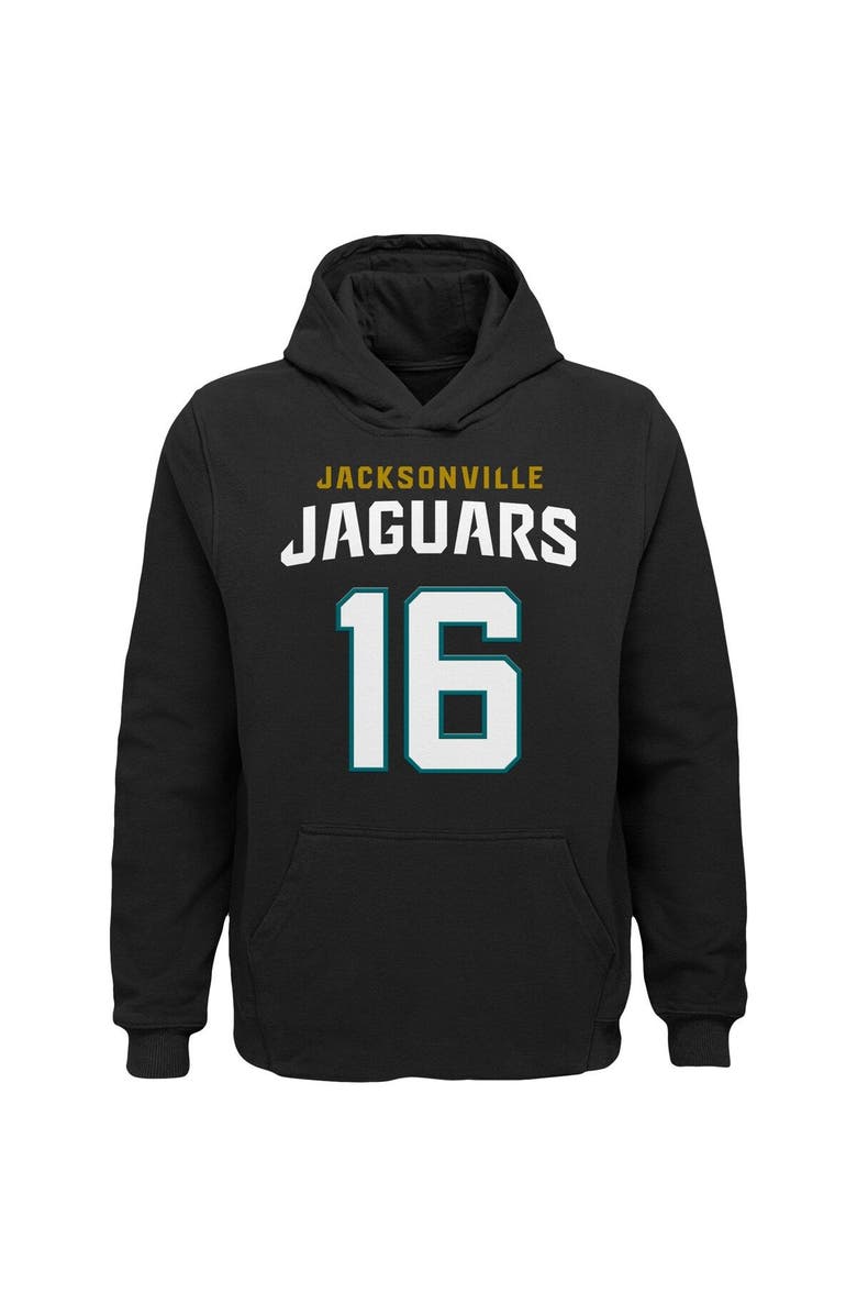 Outerstuff Youth Trevor Lawrence Black Jacksonville Jaguars Mainliner Player Name & Number Pullover Hoodie, Alternate, color, Black