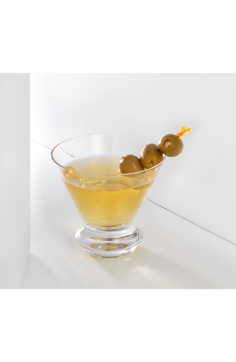 JoyJolt Cosmos Crystal Martini Glass - Set of 2, Alternate, color, Clear