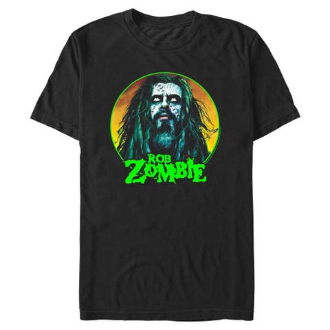 Men's Rob Zombie Undead Face Logo  Graphic T-Shirt