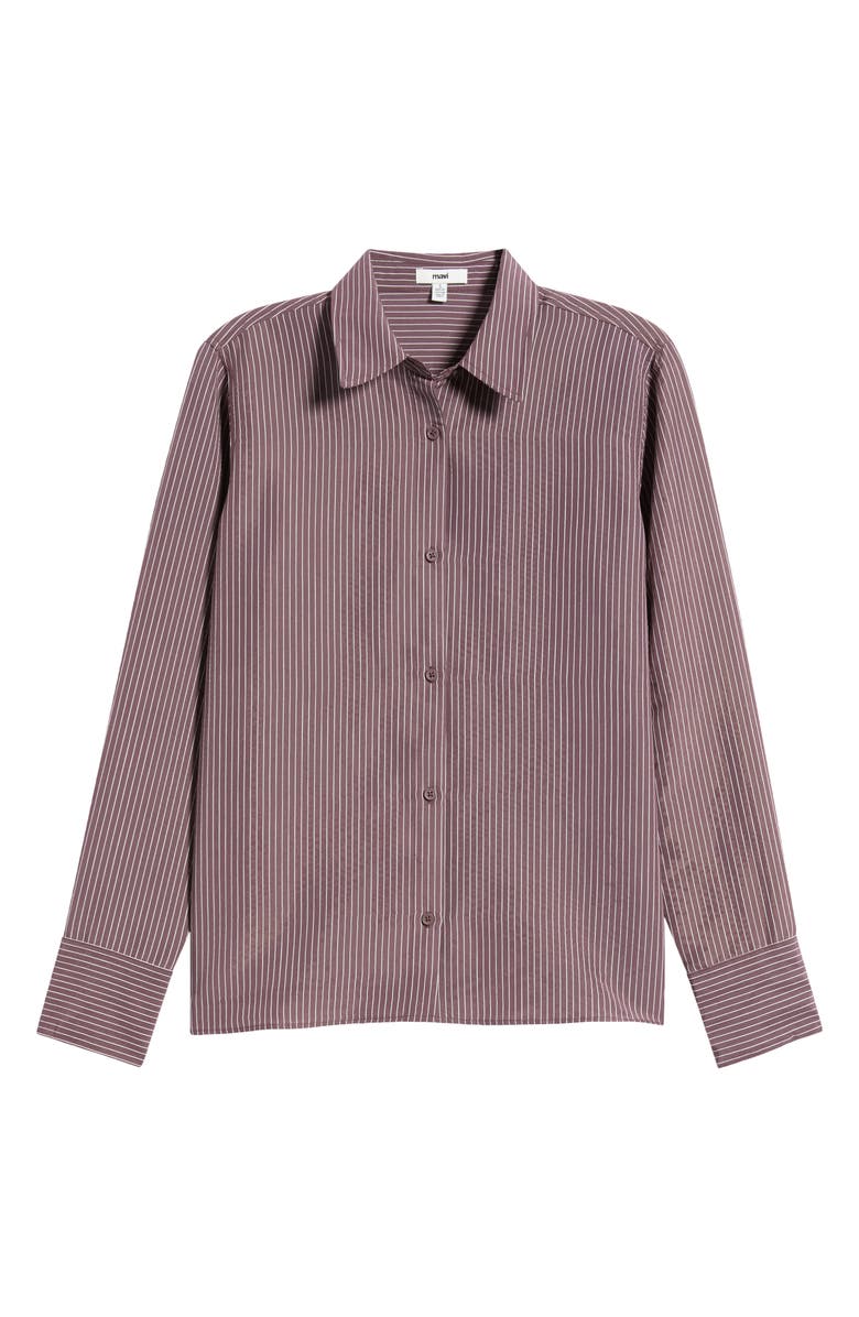 Mavi Jeans Pinstripe Button-Up Shirt, Main, color, Huckleberry Stripe