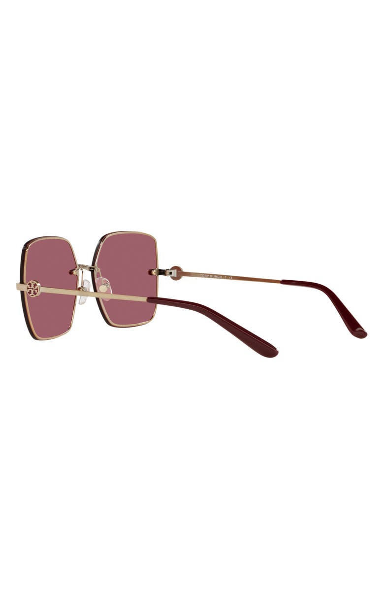 Tory Burch 58mm Square Sunglasses, Alternate, color, 