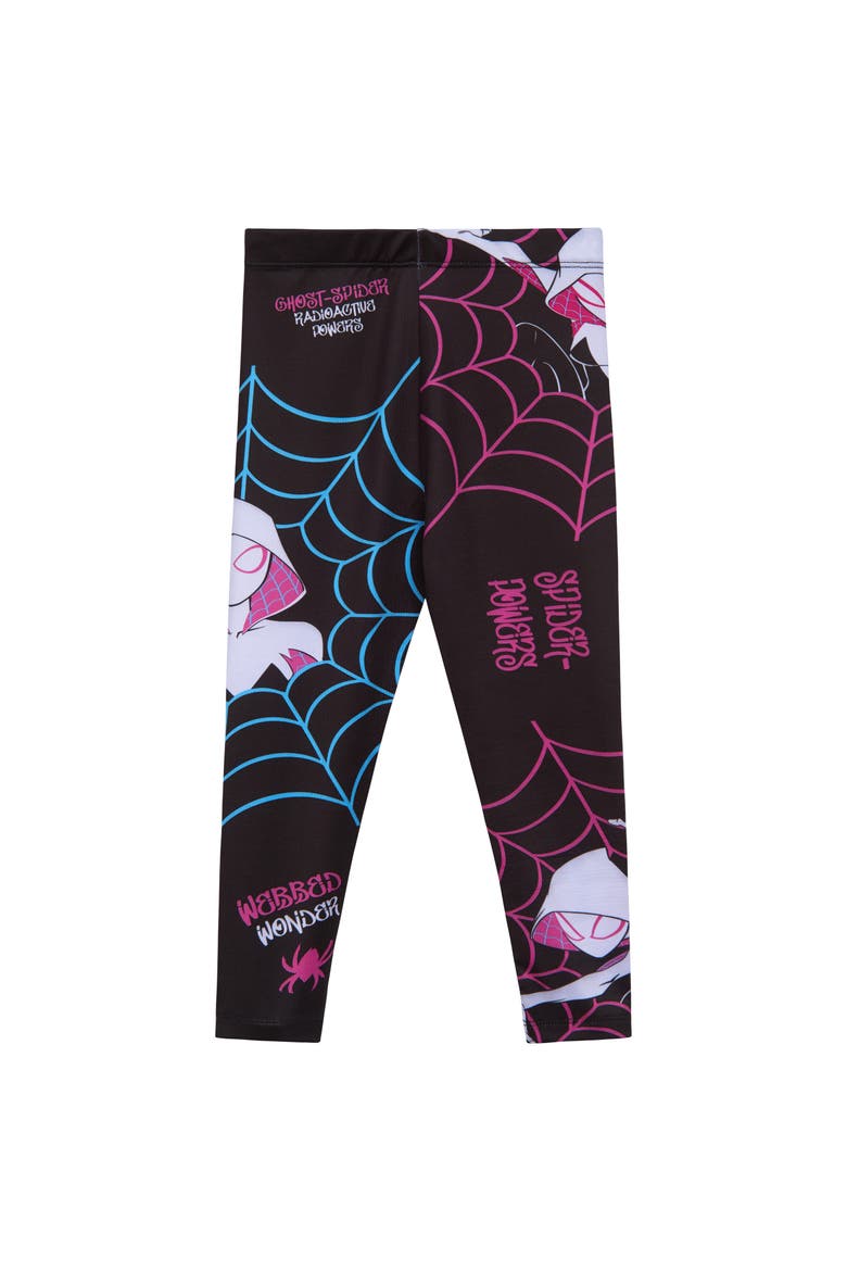 Spider-Man 2-Piece T-Shirt and Leggings Set, Alternate, color, White Ghost Spider