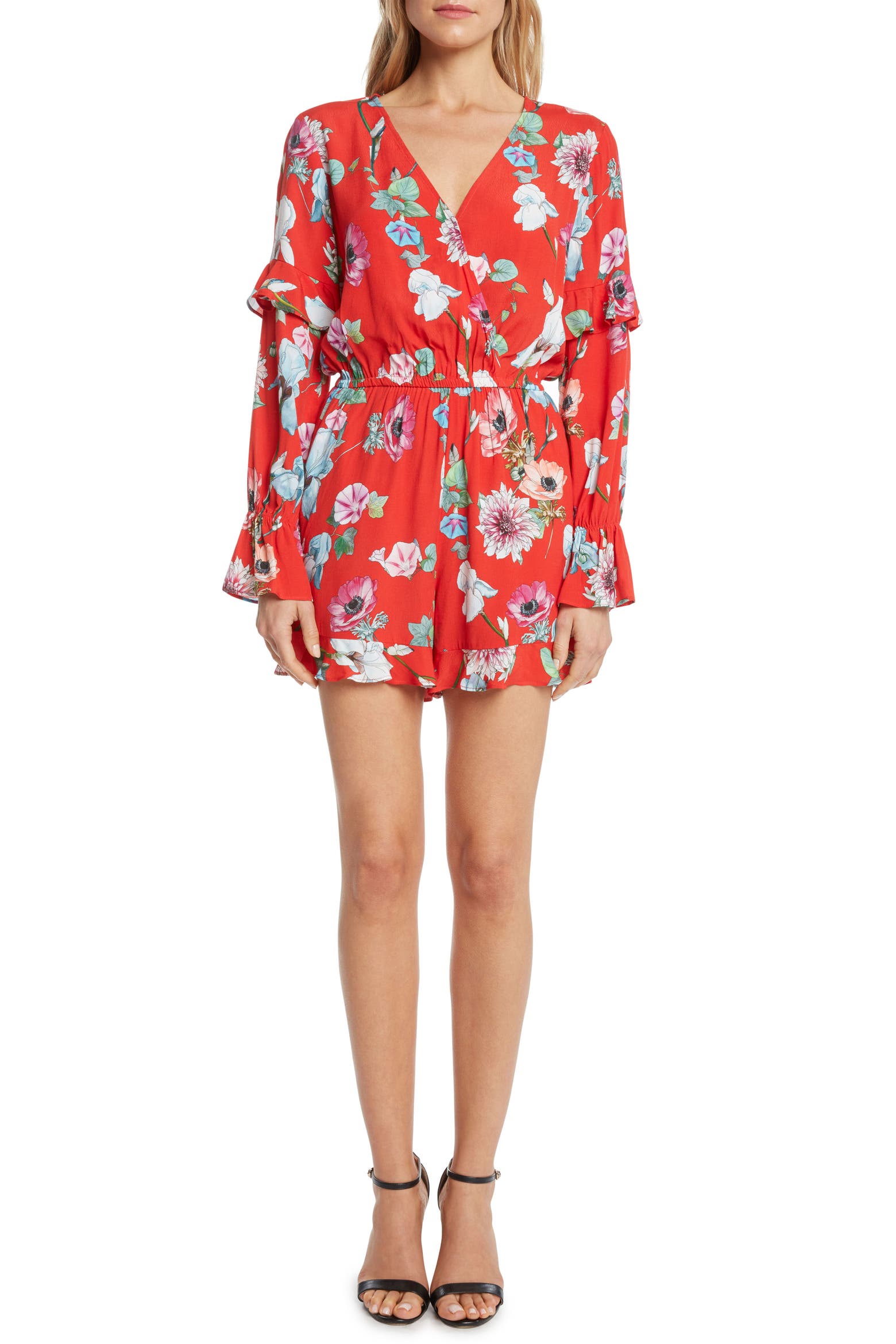 Pottery Dry Racks Willow & Clay Print Romper (Women) | Nordstromrack
