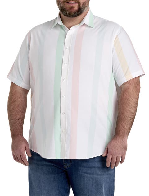 Big & Tall Cabana Stripe Sport Shirt