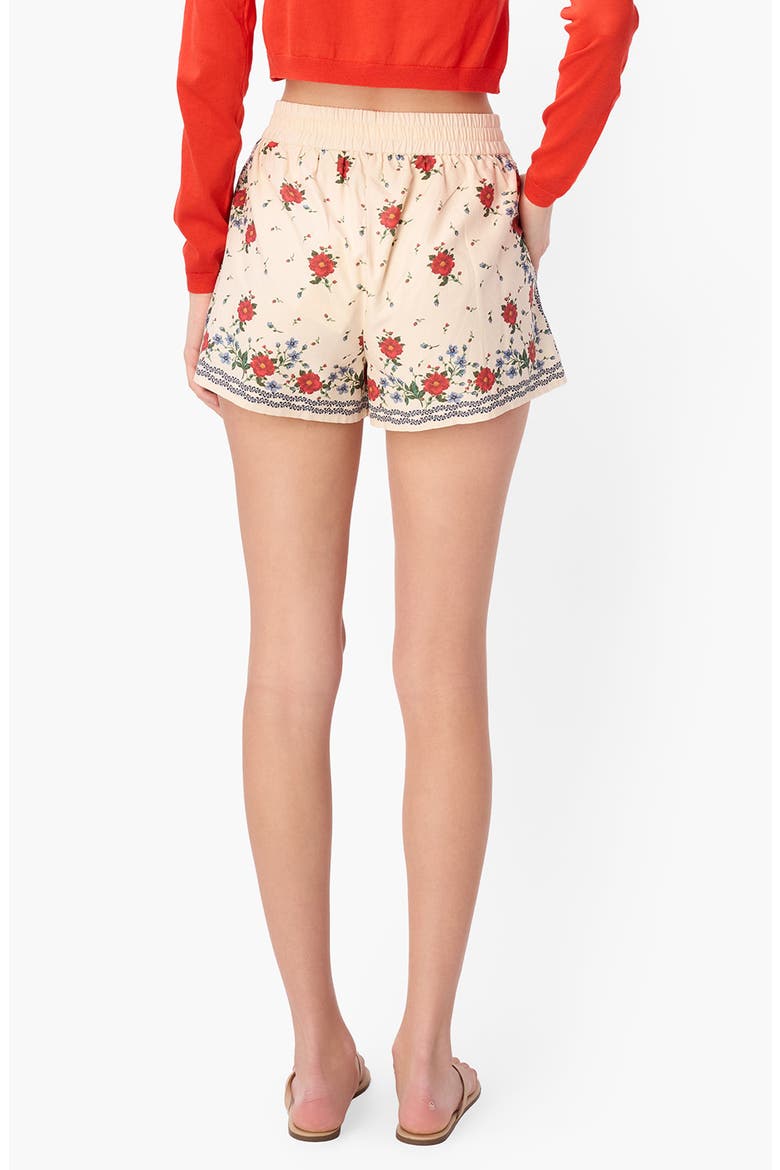 Cotton & Silk Drawstring Shorts, Alternate, color, HEIRLOOM BANDANA