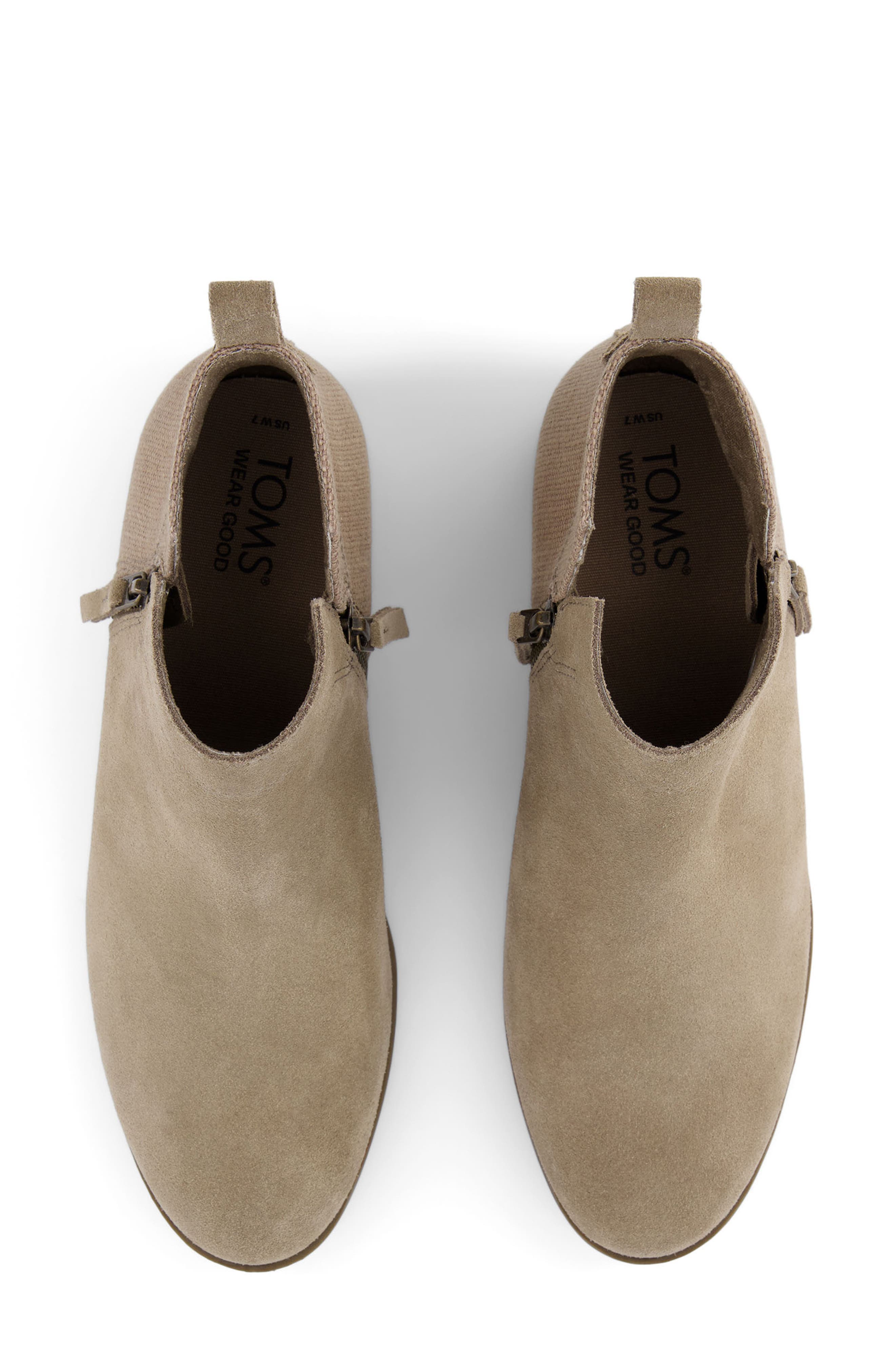 Dahlia Leather Bootie, Alternate, color, NATURAL