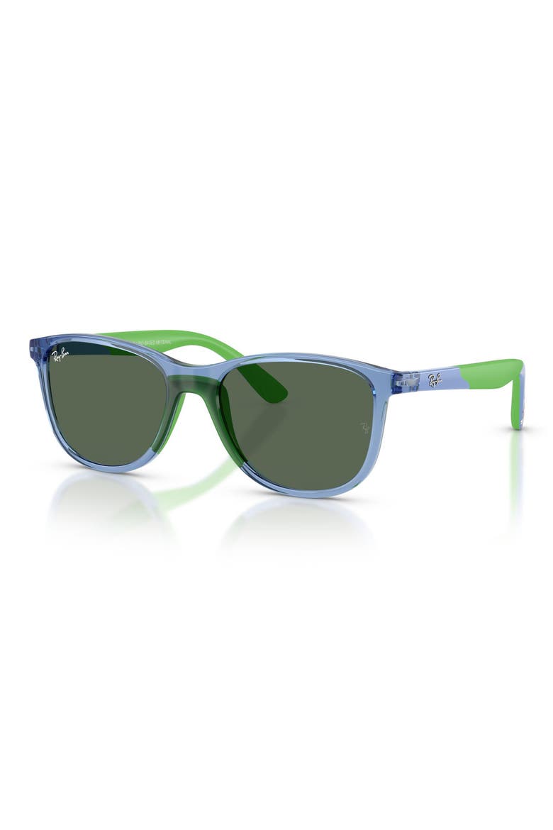 Kids' 49mm Square Sunglasses, Alternate, color, TRANSPARENT BLUE / DARK GREEN