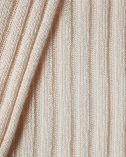 Monticelli Cashmere Pure Cashmere Plush-ribbed Scarf In Neutral