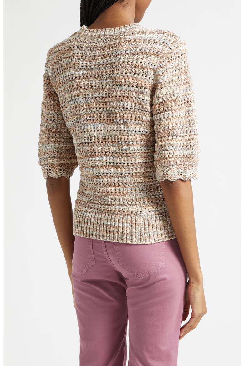 Merivale Metallic Cotton Blend Sweater, Alternate, color, BEIGE MULTI