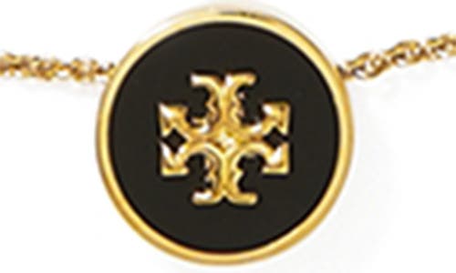 Tory Burch Kira Enamel Pendant Necklace In Multi
