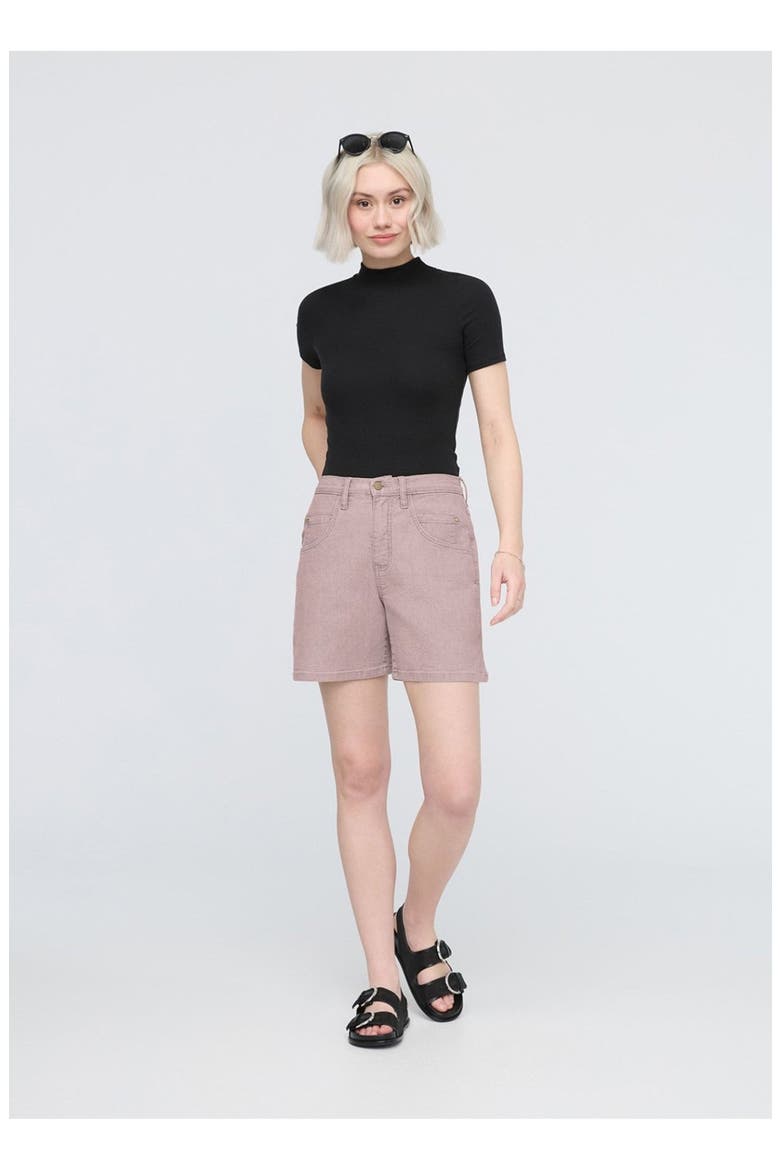 Stretch Canvas High Rise Relaxed Short, Main, color, Chalk