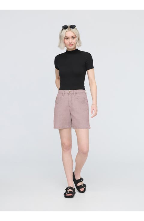 Stretch Canvas High Rise Relaxed Short