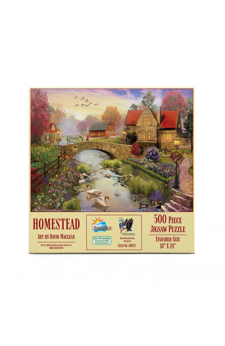 Sunsout Homestead 500 piece Jigsaw Puzzle for Adults, Alternate, color, Multicolor