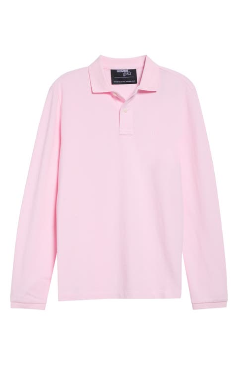 Long Sleeve Cotton Polo