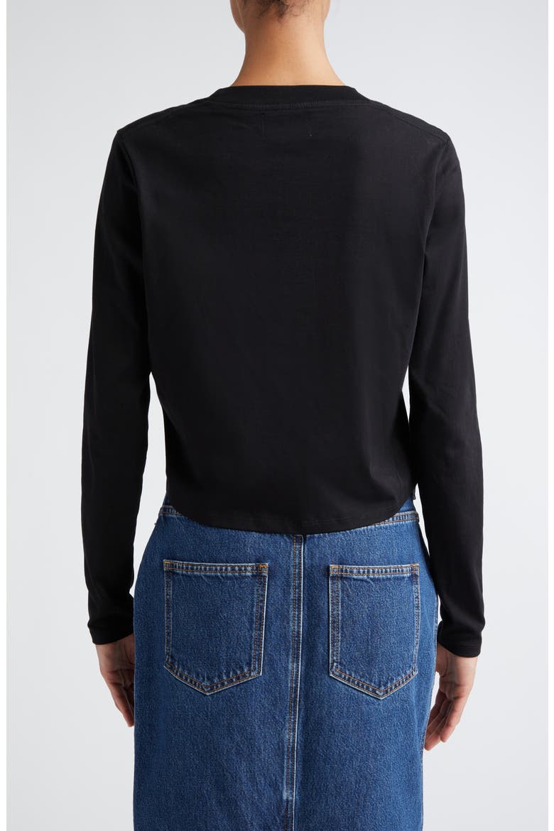 Masal Long Sleeve Cotton T-Shirt, Alternate, color, BLACK